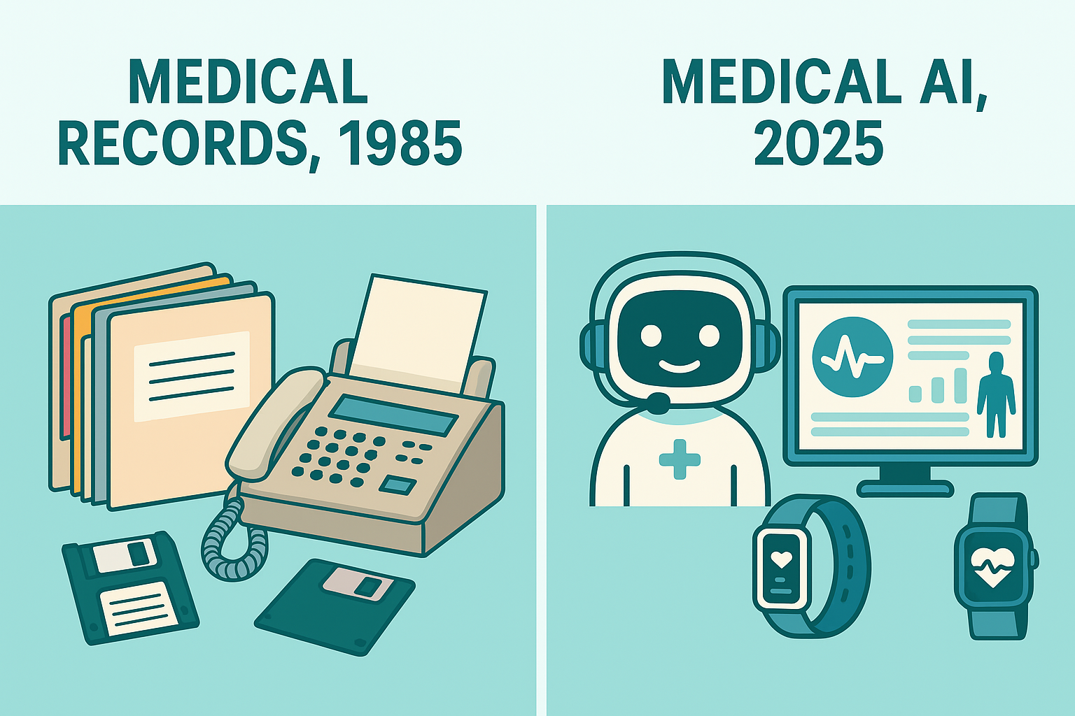 1985 vs 2025 Medical Technology